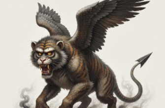 The Nue A Japanese Chimera with Tiger Fangs and Features